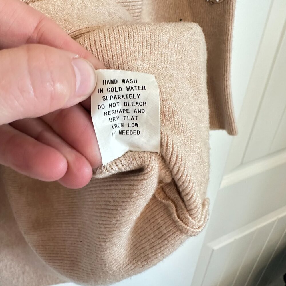Siren Lily PLUS 3X women's pale peach cream neutral sweater with sparkles - Picture 9 of 12